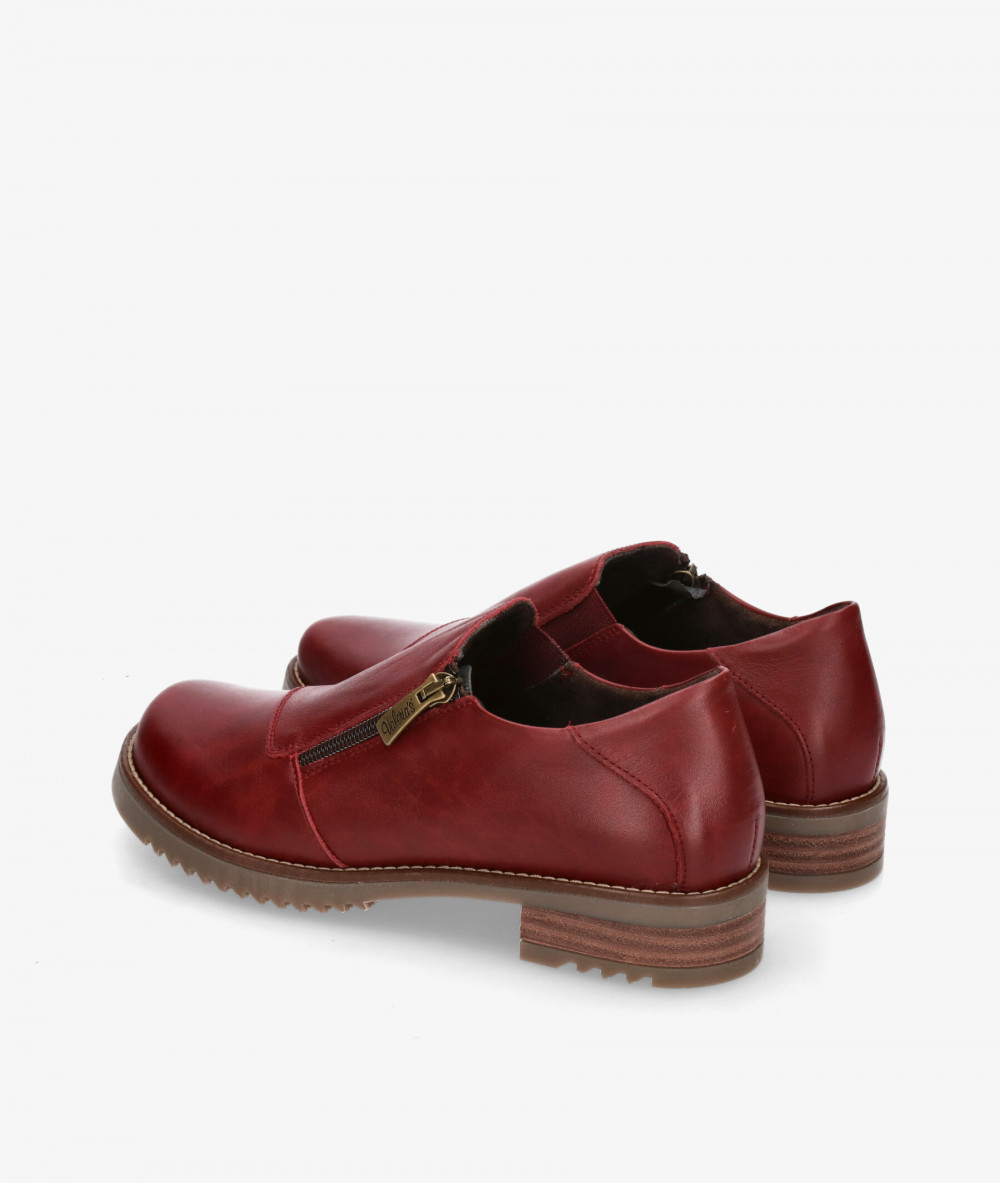 Zapatos planos Valeria´s 2301 en cereza