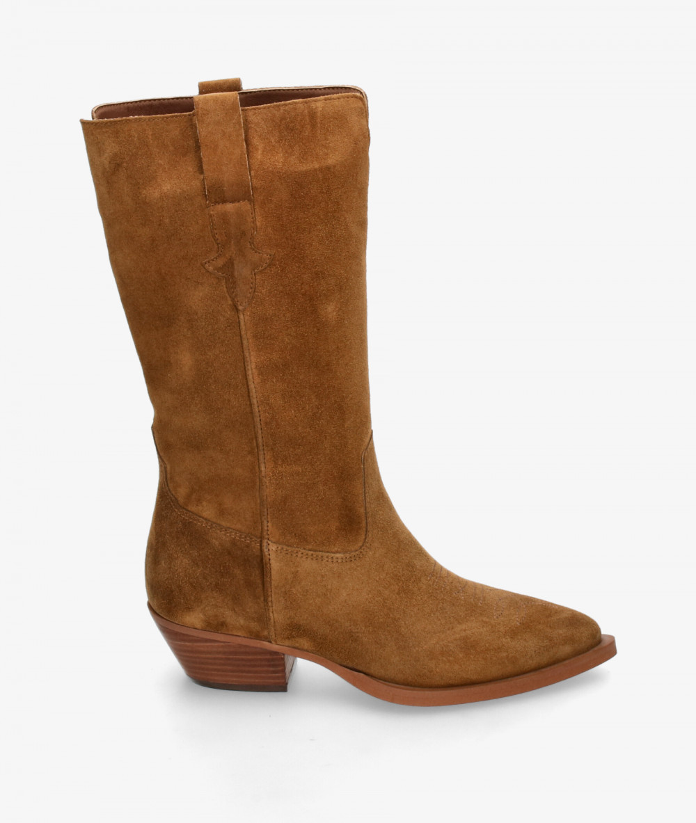 Botas Alpe  5546 en serraje cuero