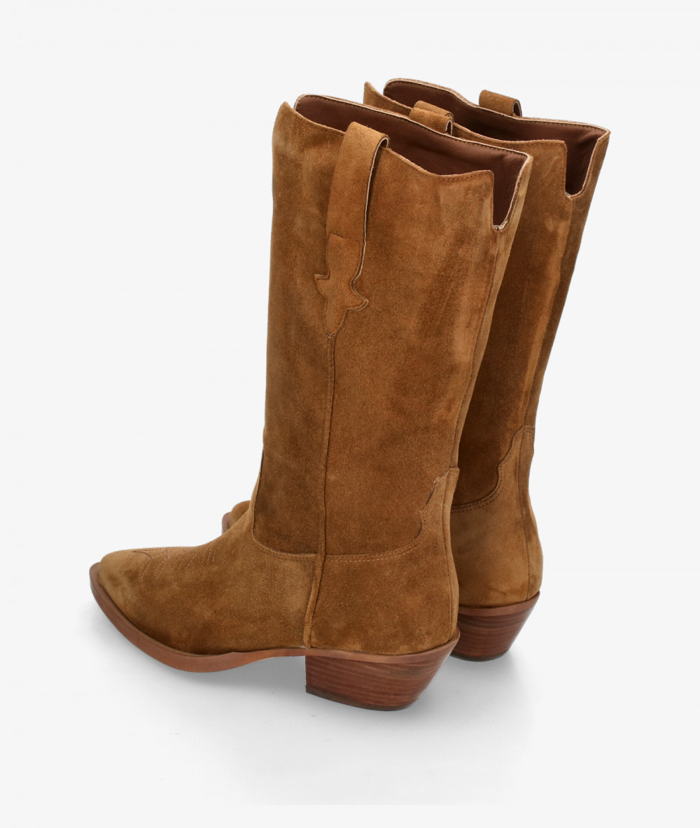 Botas Alpe  5546 en serraje cuero
