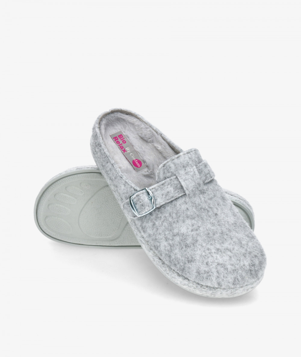 Zapatillas de casa Bio Relax  12079 en gris