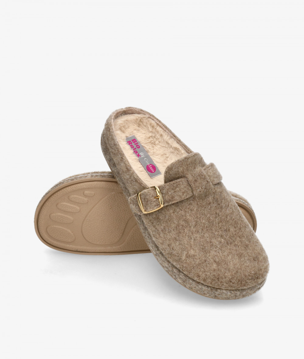 Zapatillas de casa Bio Relax  12079 en beige