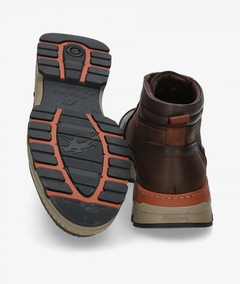 Botas Fluchos  F1844 en nobuck marrón