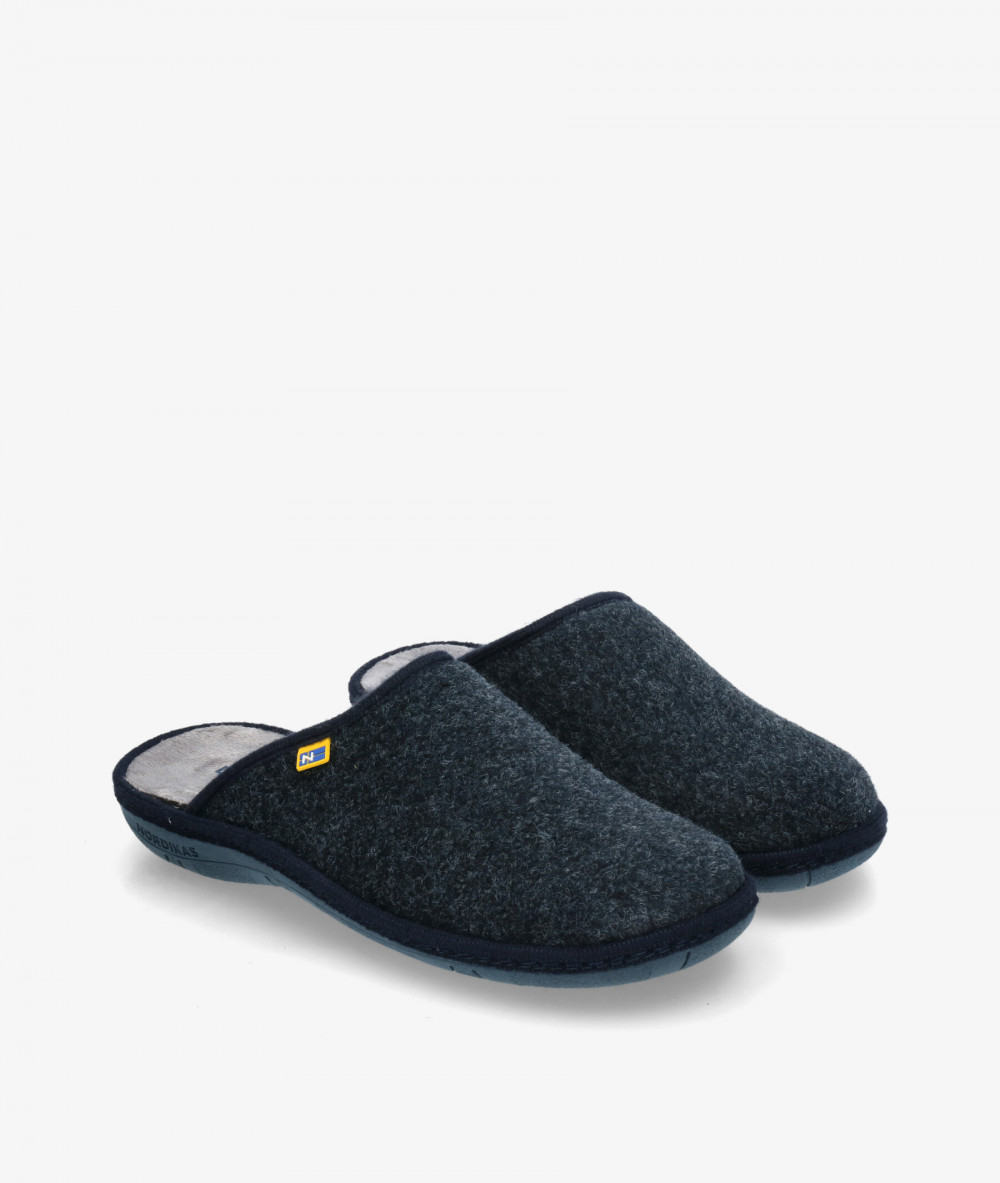 Zapatillas de casa Nordikas  2630 en azul marino