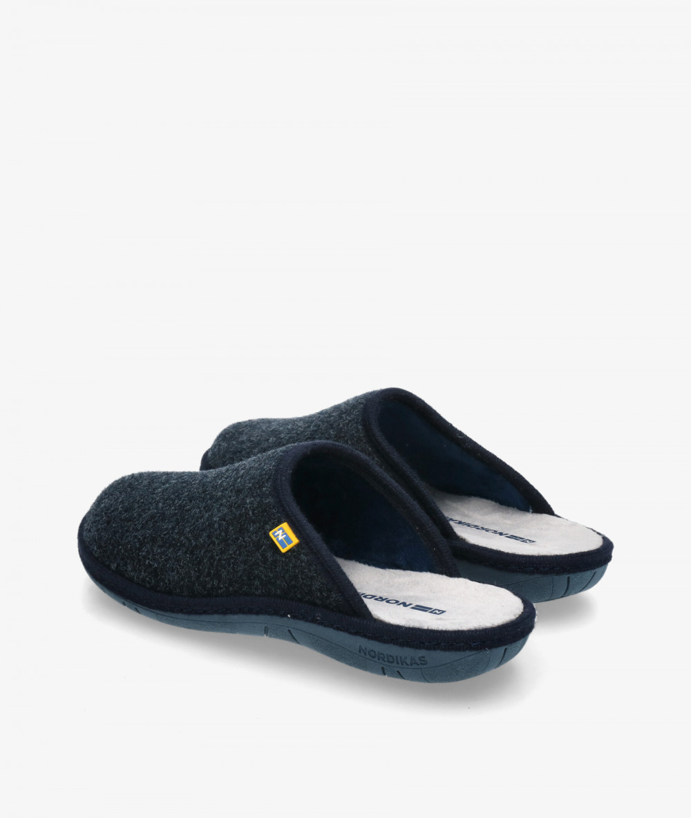 Zapatillas de casa Nordikas  2630 en azul marino