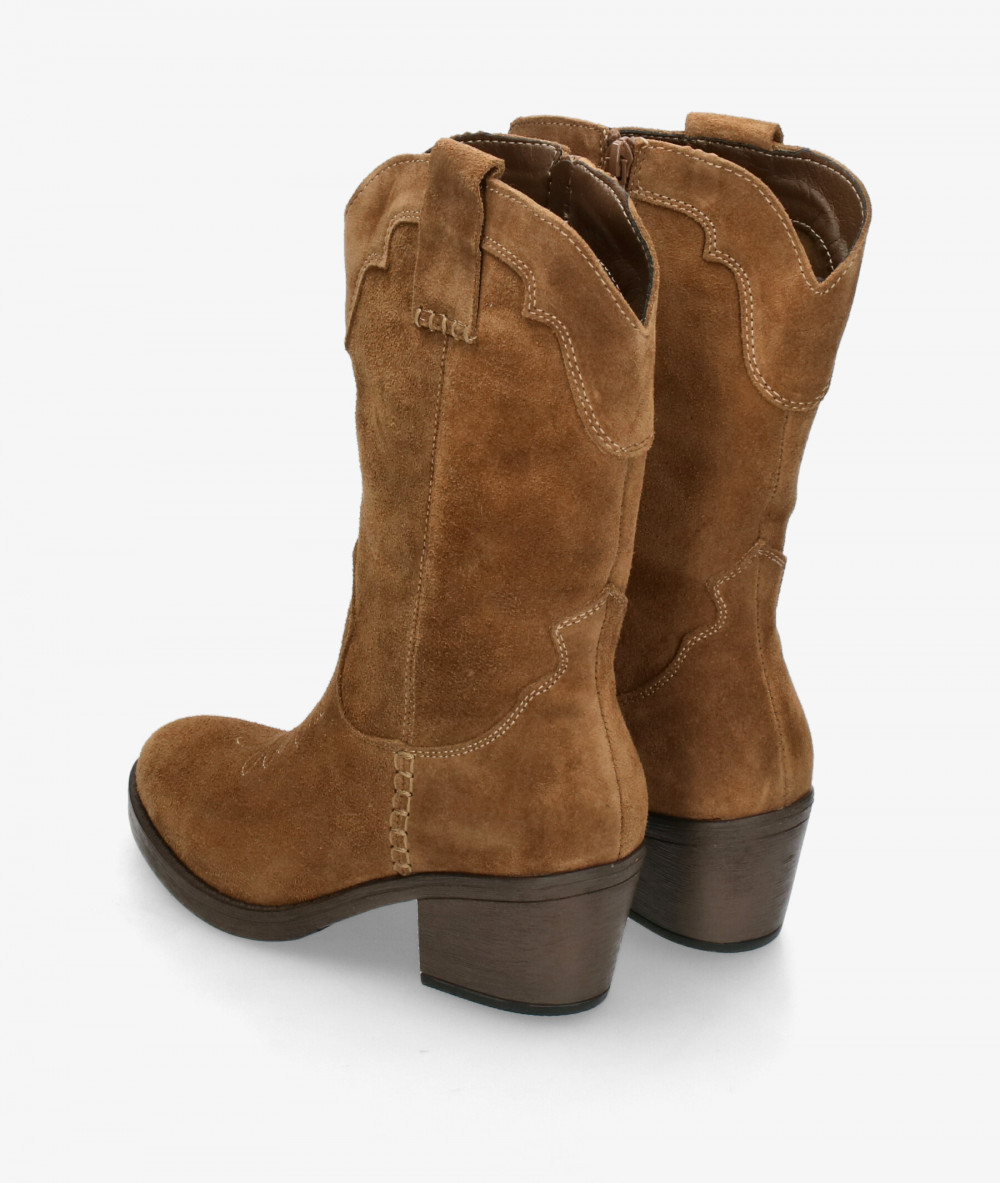 EVA PARIS Boots  29765 in leather split suede