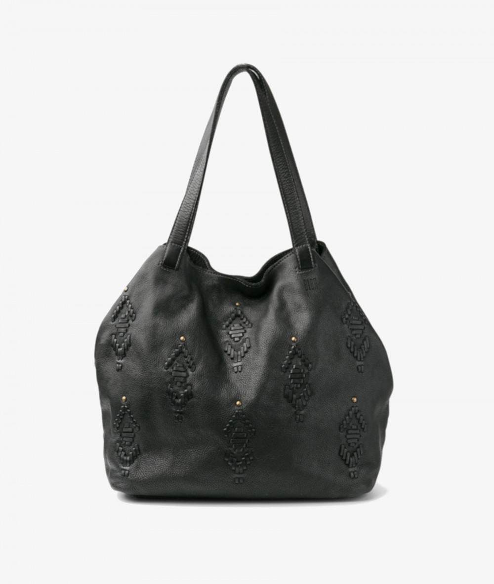 Bolso de piel Biba BYR1L en negro