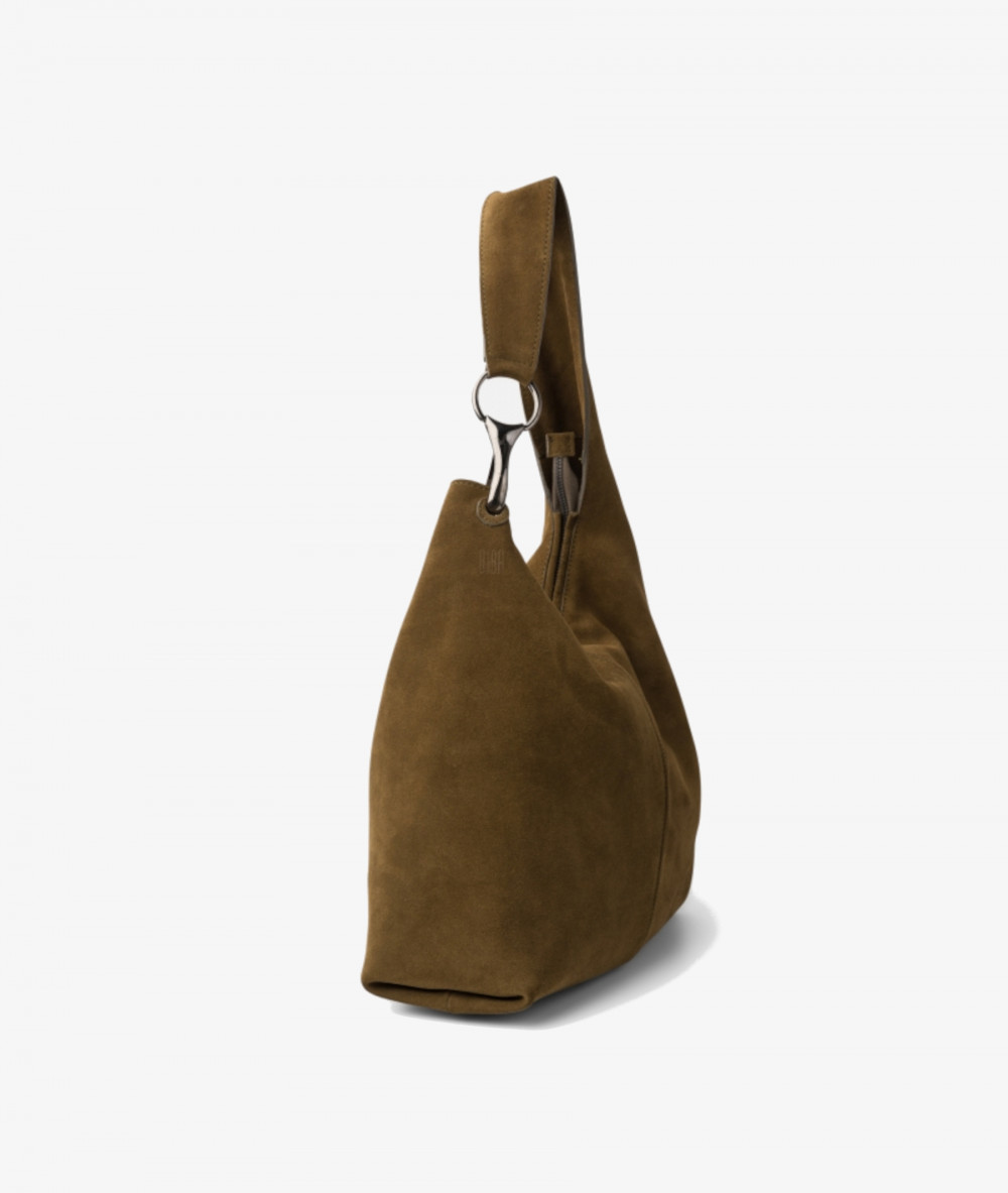 Bolso de piel Biba JAP2L en serraje marrón