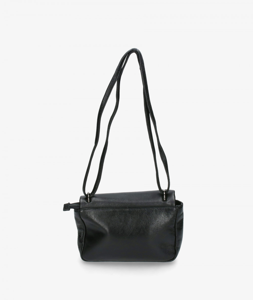 Bolso de piel Biba ELB1L en negro