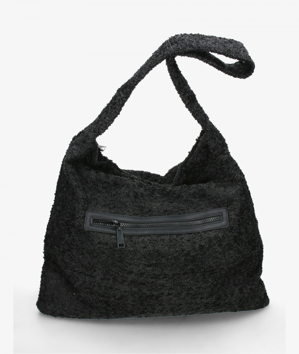 Bolso textil Caramelo 50973 en negro