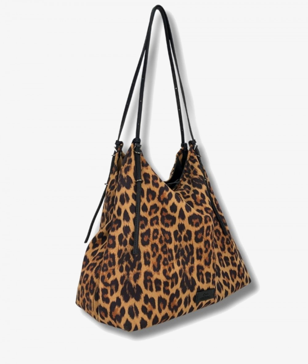 Bolso textil Martina K 24669 en leopardo 