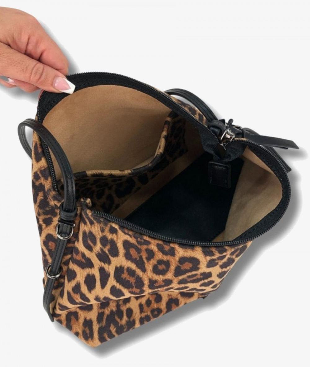 Bolso textil Martina K 24669 en leopardo 