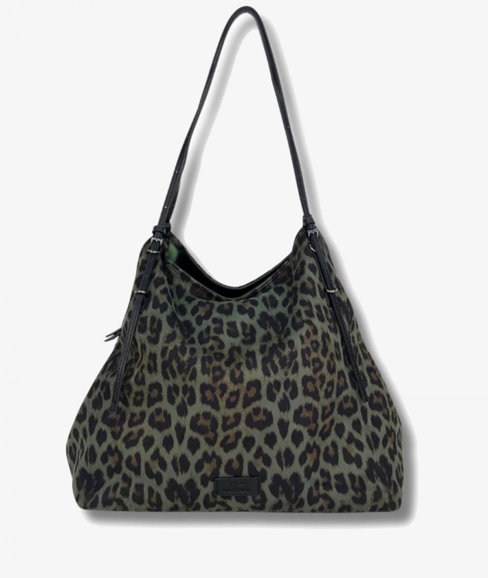 Bolso textil Martina K 24669 en leopardo 