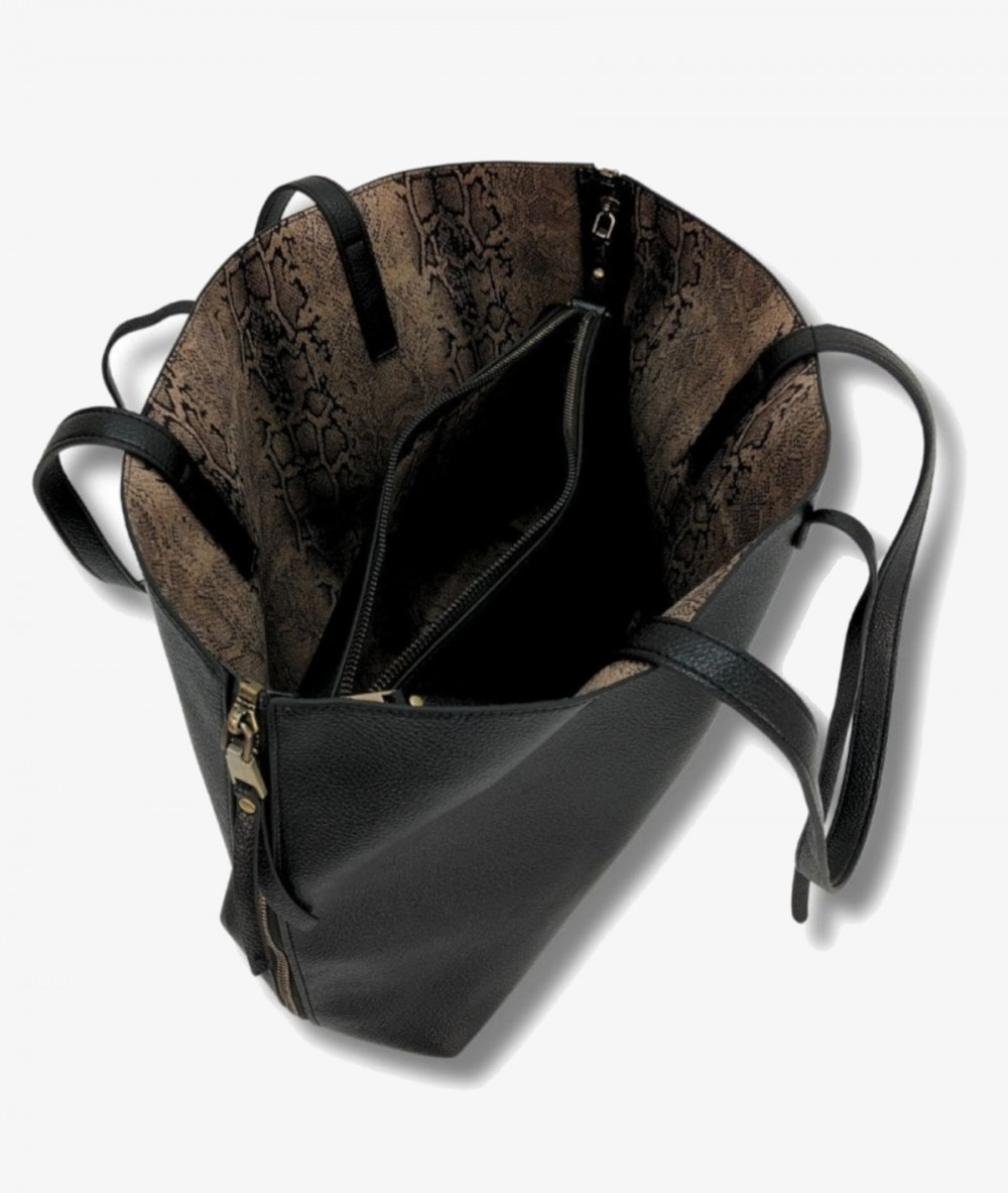 Bolso textil Martina K 25058 en negro