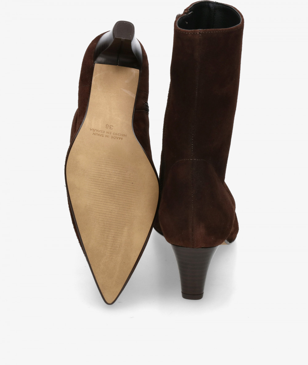 Botines bloom&you  CATA en serraje marrón