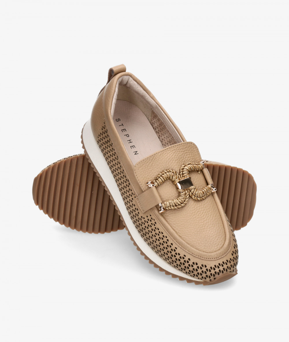 Mocasines Stephen Allen LAUR-22 2663-C17 en camel