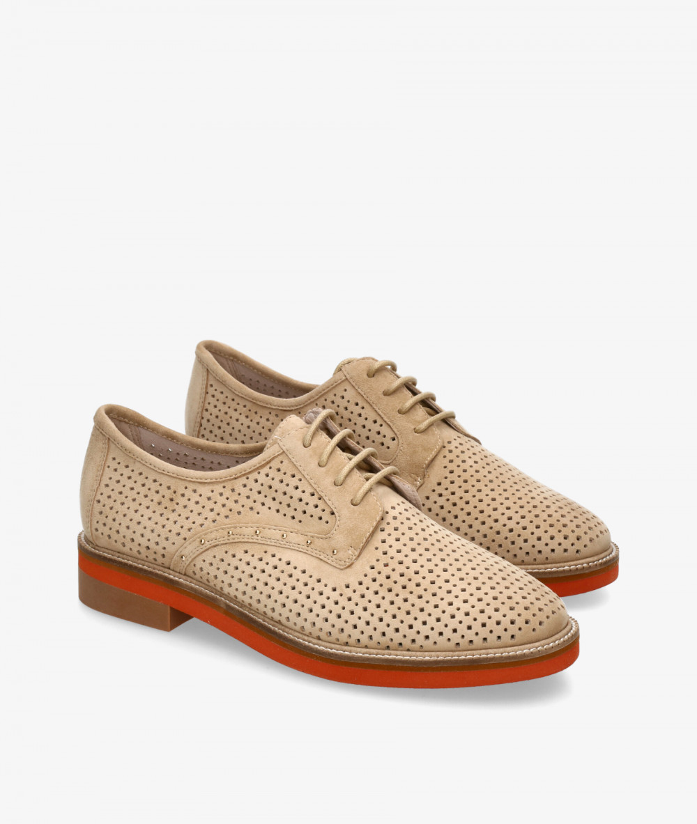 Zapatos inglés Stephen Allen LAUR-27 2033-188 en ante camel 