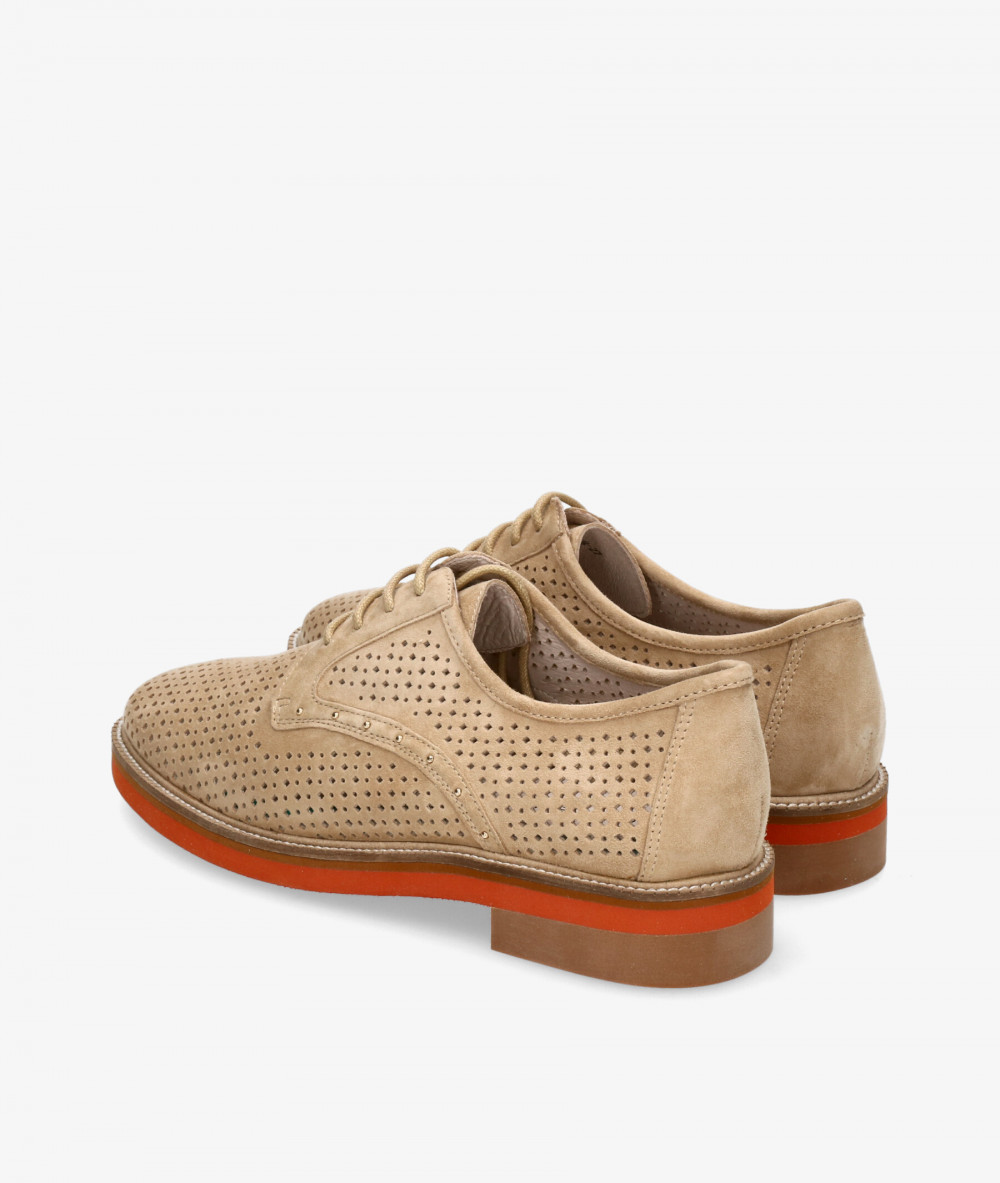 Zapatos inglés Stephen Allen LAUR-27 2033-188 en ante camel 