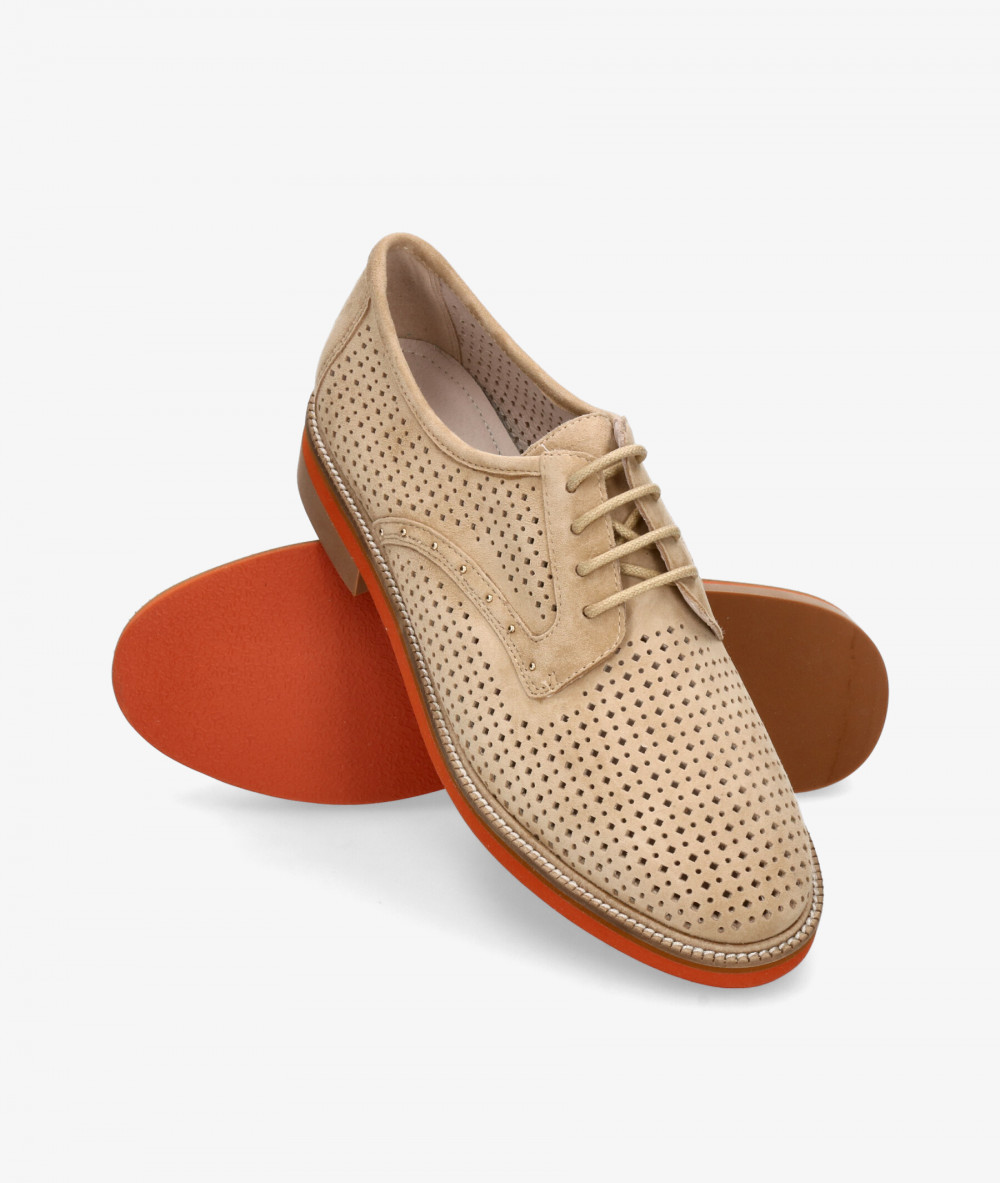 Zapatos inglés Stephen Allen LAUR-27 2033-188 en ante camel 