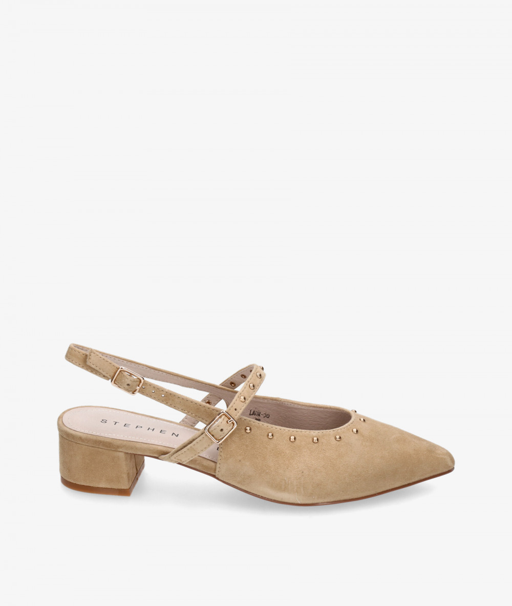 Zapatos de vestir Stephen Allen LAUR-30  K1943-6 en ante camel 