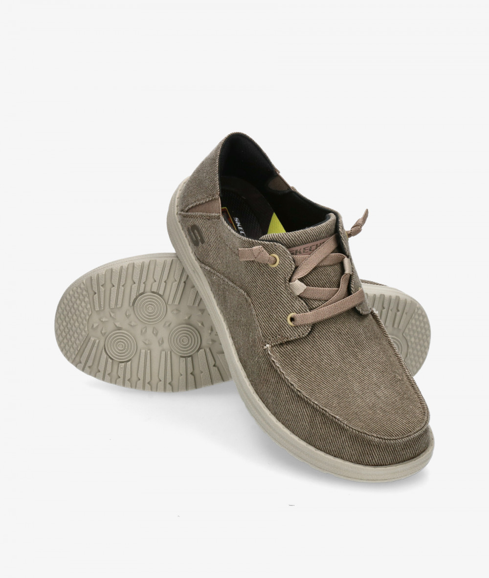 Zapatos casual Skechers 66384 en topo