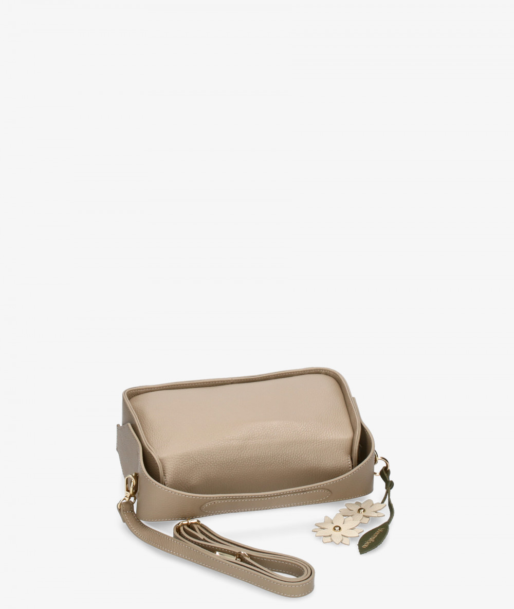 Bolso de piel BLOOM - FIN BLOOM GAIA en topo