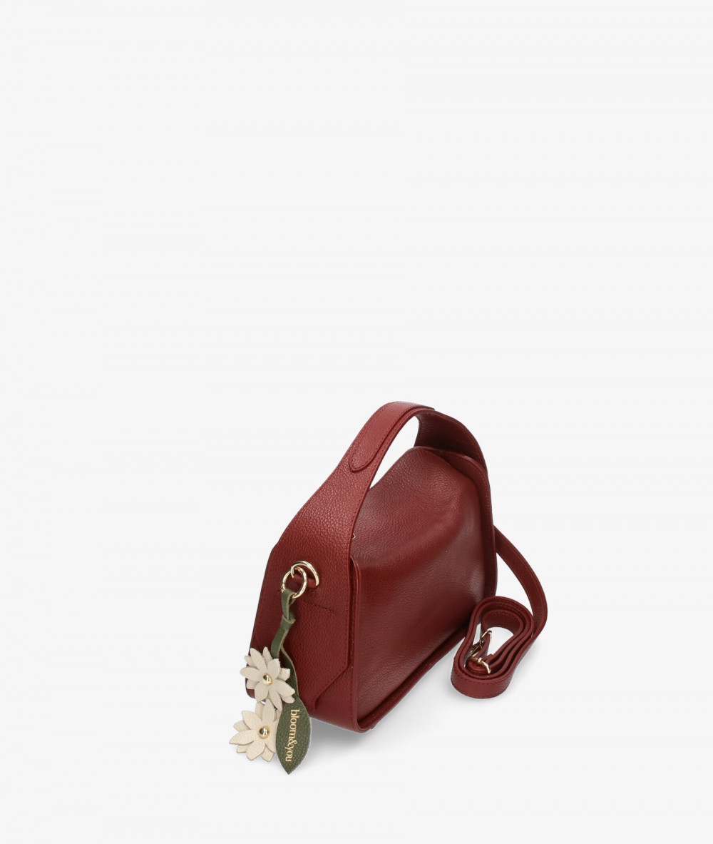 Bolso de piel BLOOM - FIN BLOOM GAIA en burdeos