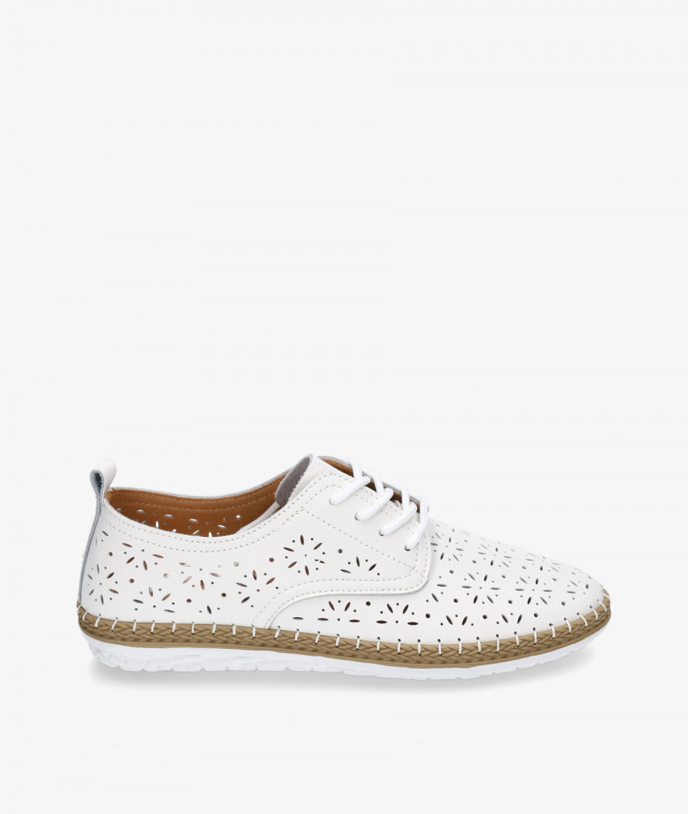 Zapatos confort St. Gallen YUTE BLUCHER en blanco