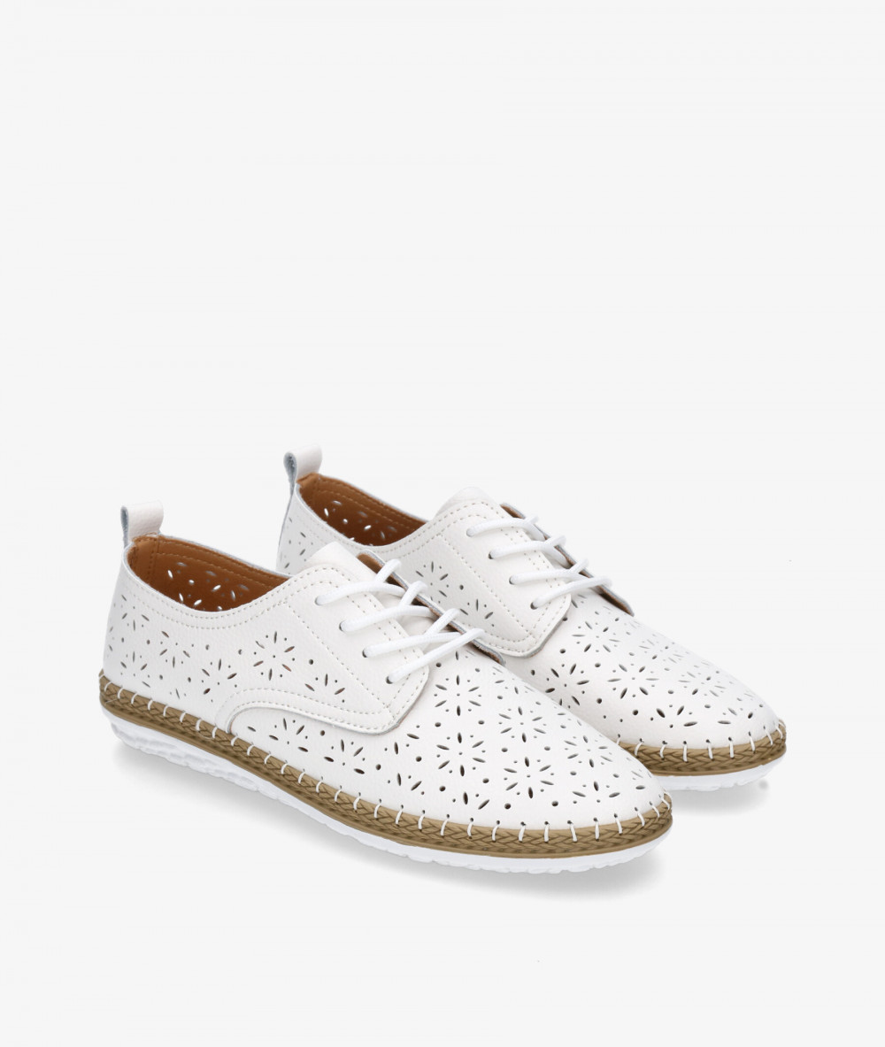 Zapatos confort St. Gallen YUTE BLUCHER en blanco