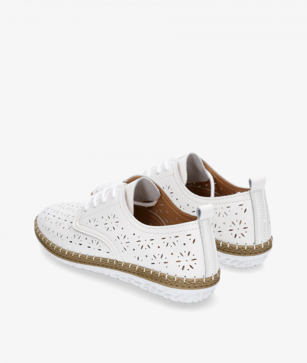 Zapatos confort St. Gallen YUTE BLUCHER en blanco