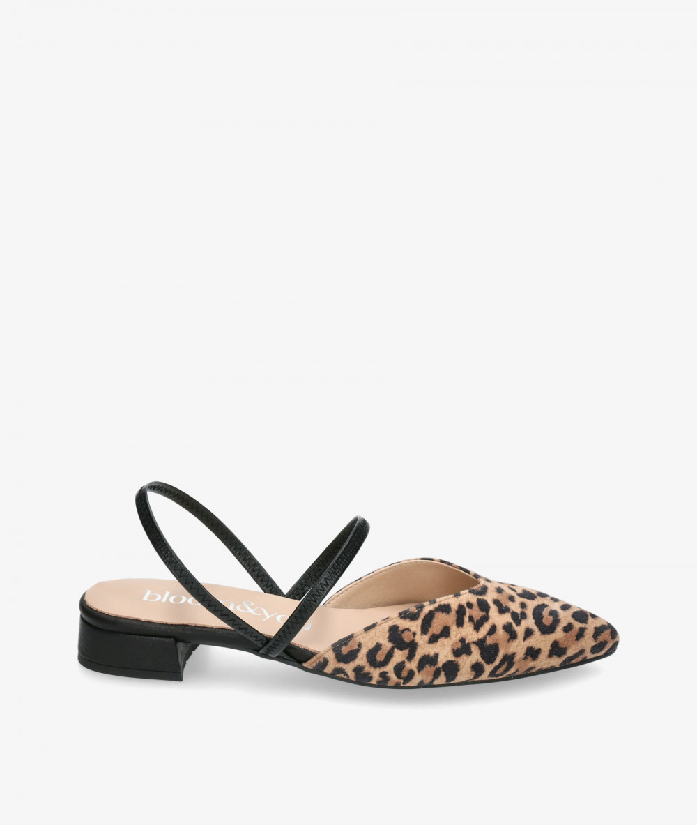 bloom&you Dress low heel shoes FABIOLA in leopard print