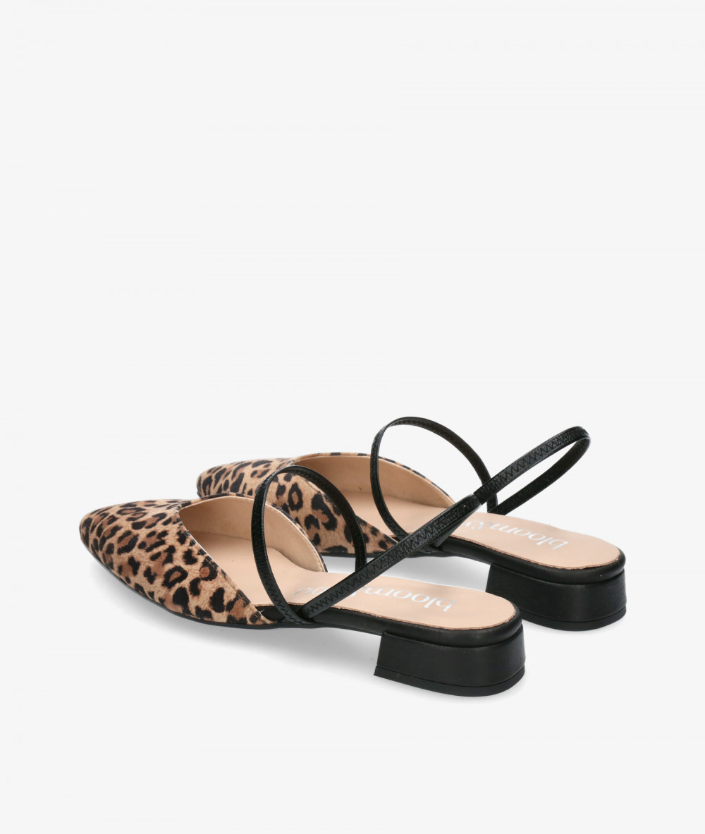 bloom&you Dress low heel shoes FABIOLA in leopard print