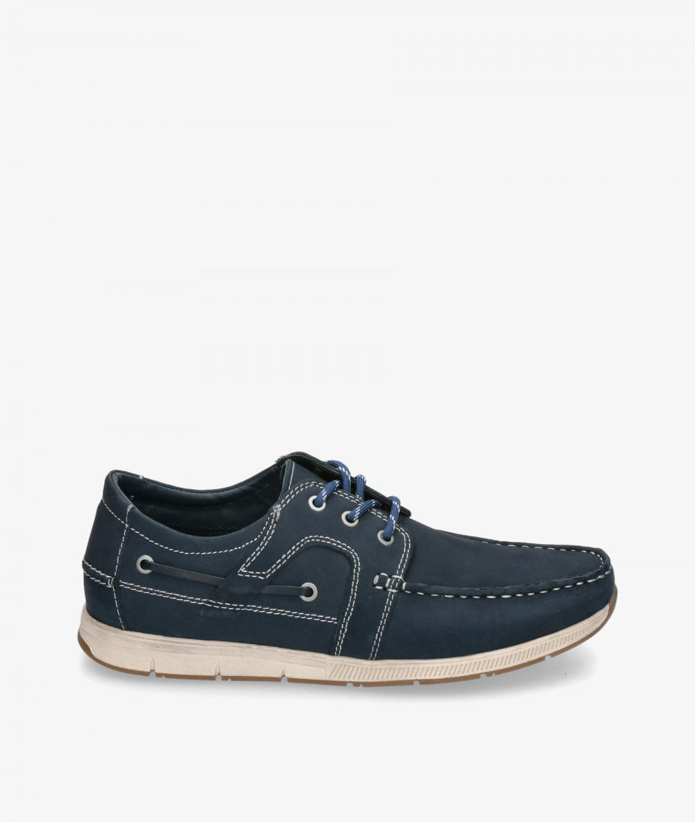 Traveris Nautical shoes 6709 INRI-1 in blue nubuck