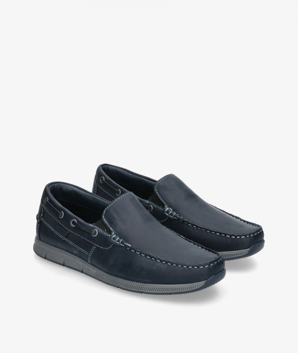 Traveris Nautical shoes 2979-R INRI-2 in blue nubuck