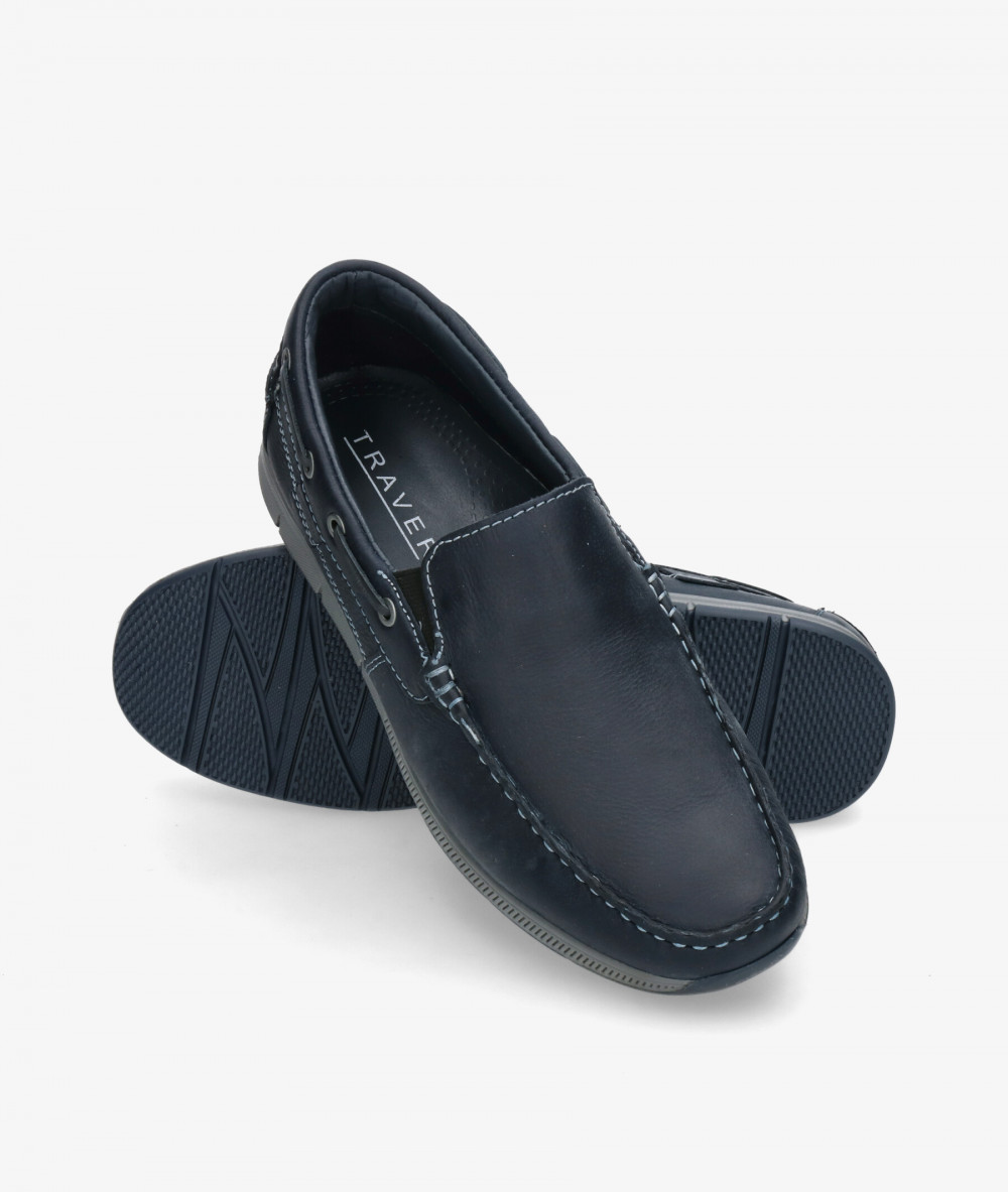 Traveris Nautical shoes 2979-R INRI-2 in blue nubuck