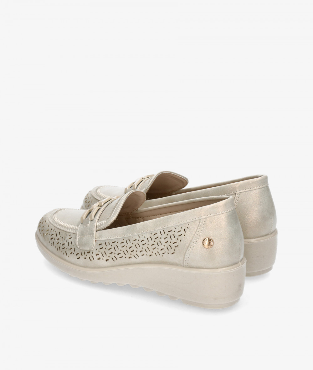 Amarpies Loafers 30118 in platinum