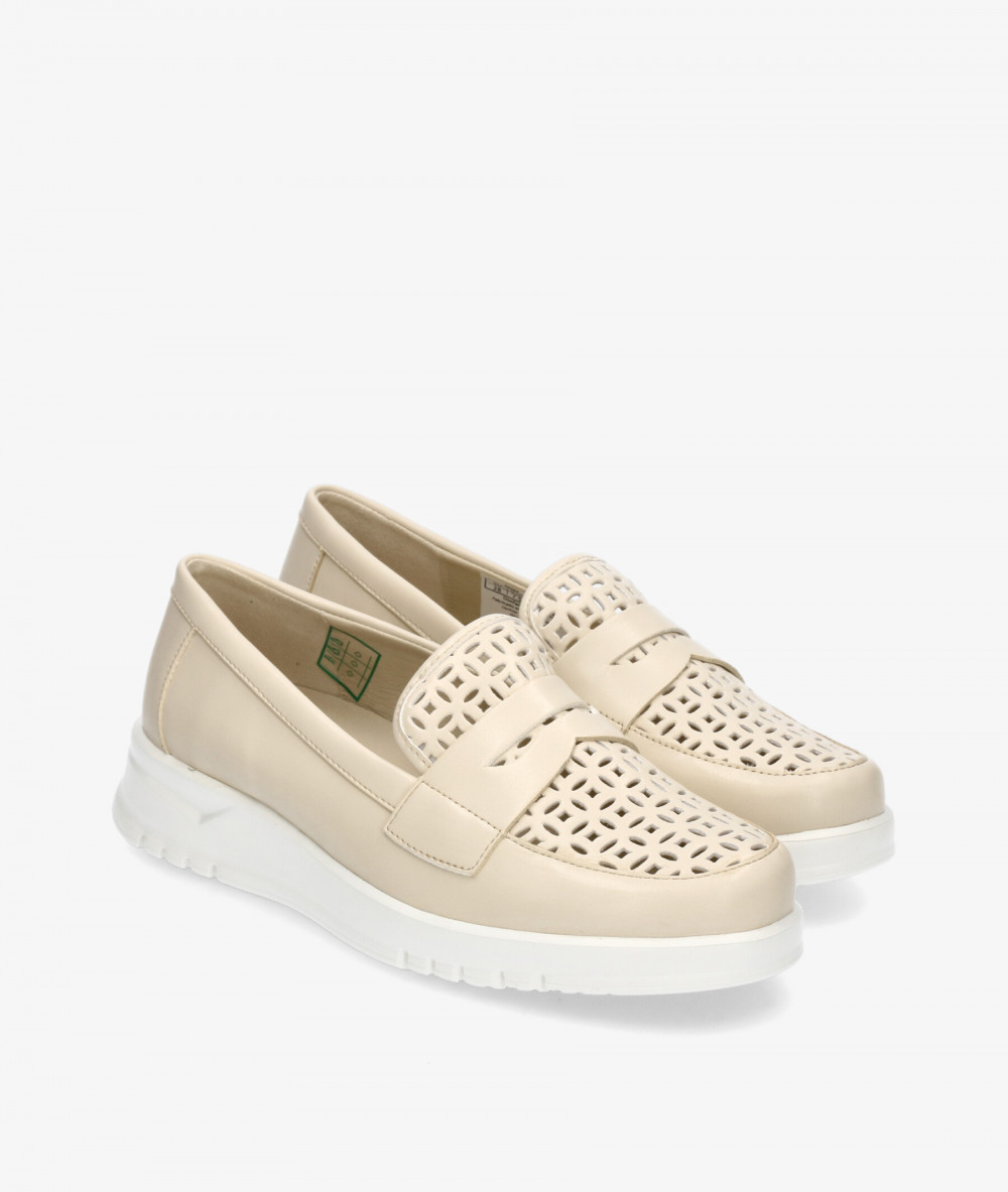 Zapatos confort Pitillos 20304 en beige
