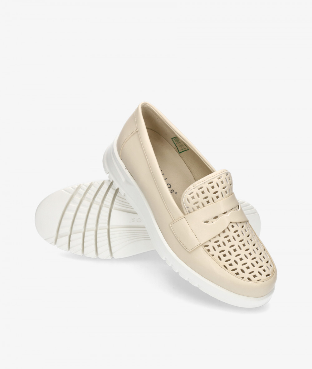 Zapatos confort Pitillos 20304 en beige