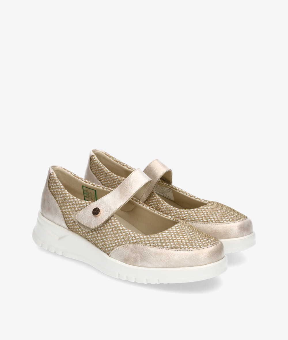 Zapatos confort Pitillos 20302 en oro