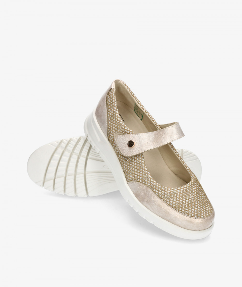 Zapatos confort Pitillos 20302 en oro
