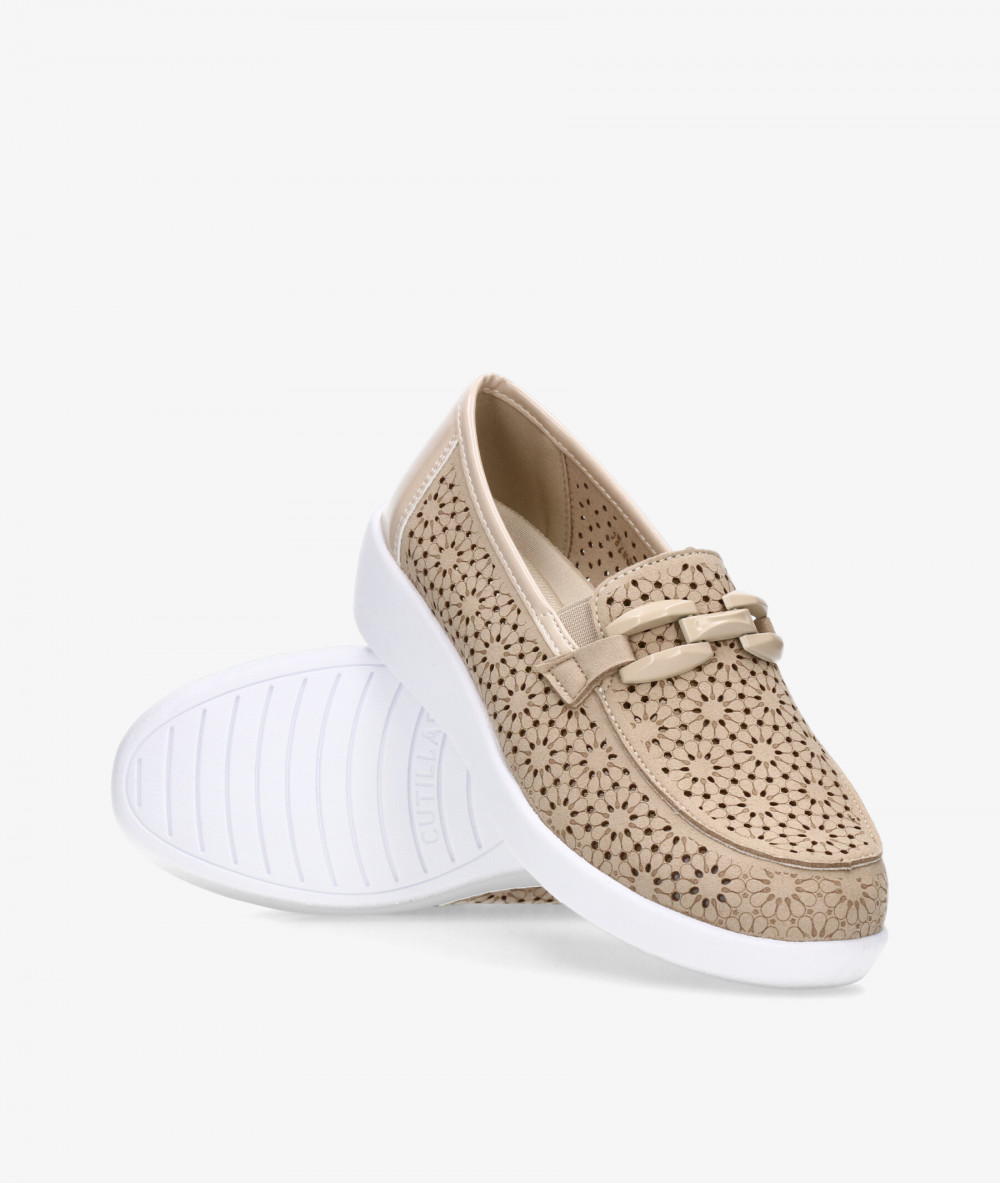 Zapatos confort DOCTOR CUTILLAS 38475 en beige