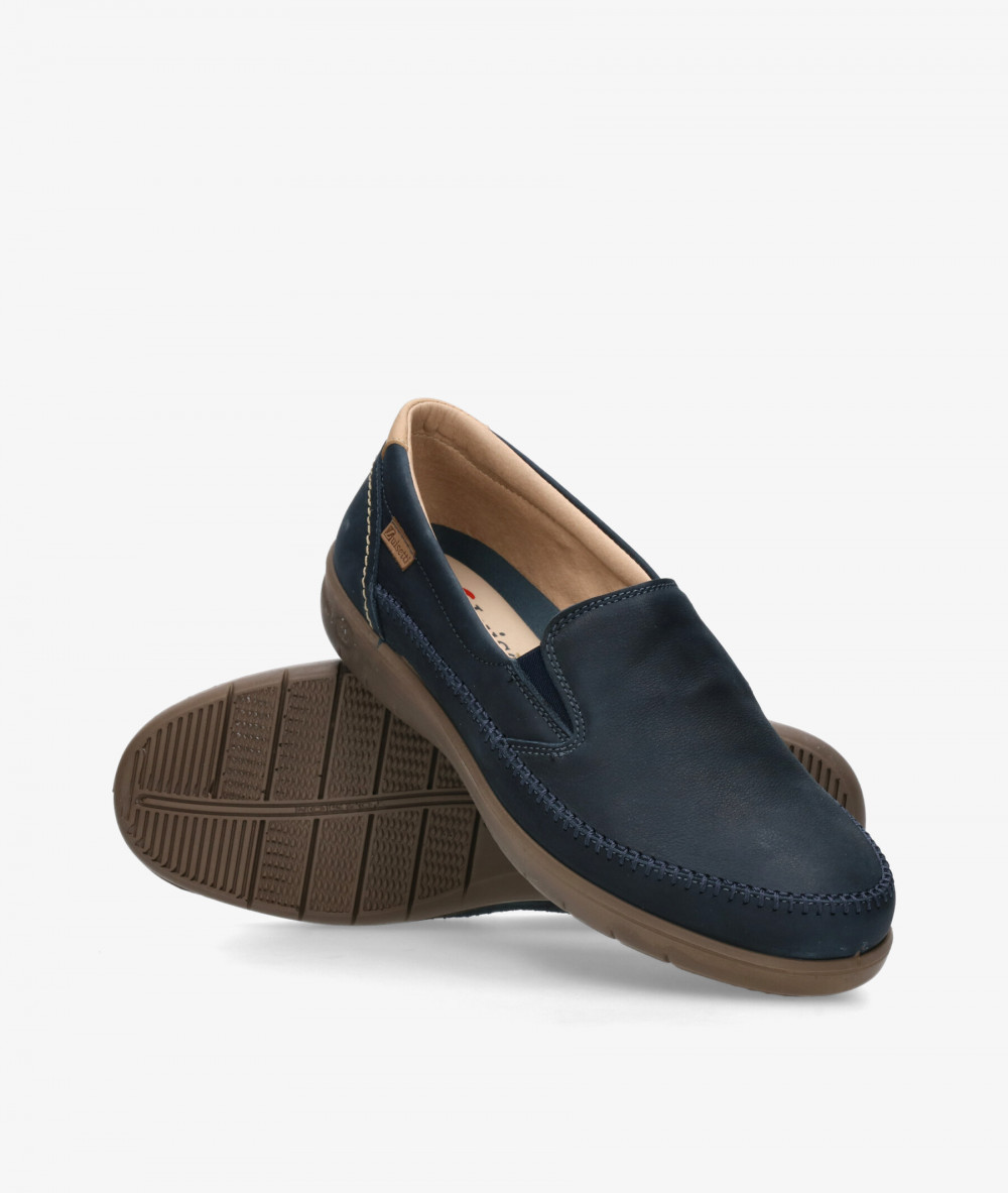 LUISETTI Sport rubber sole shoes 39502 NO in blue nubuck