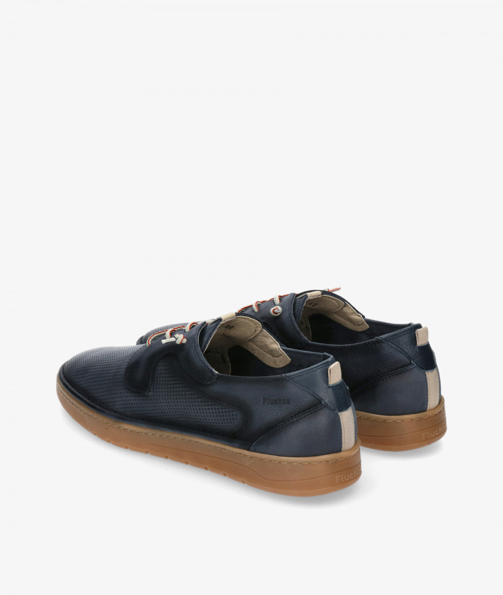 Fluchos Sport rubber sole shoes F1947 in navy blue