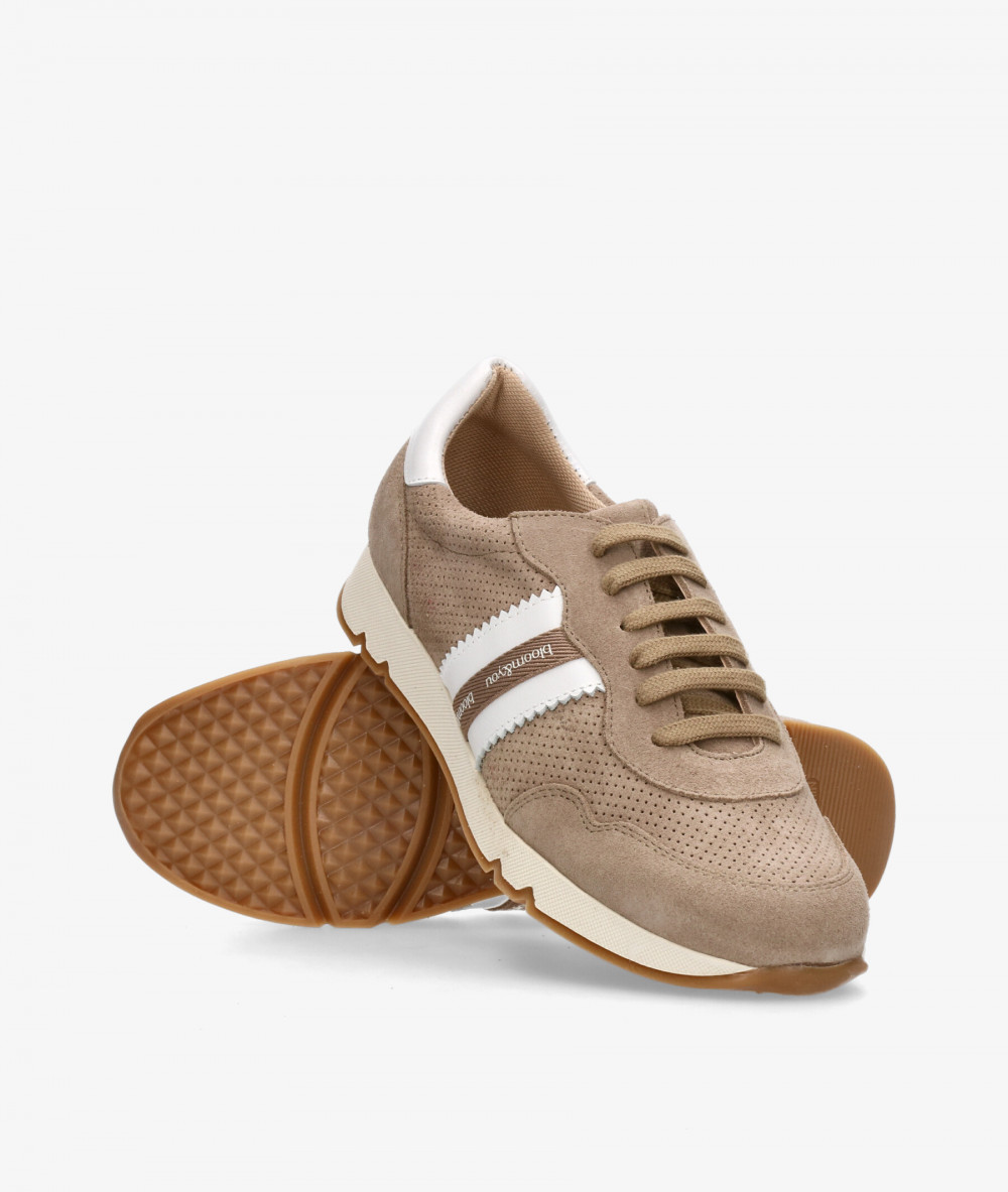 Deportivos bloom&you  SNEAKERS 2 en serraje taupe