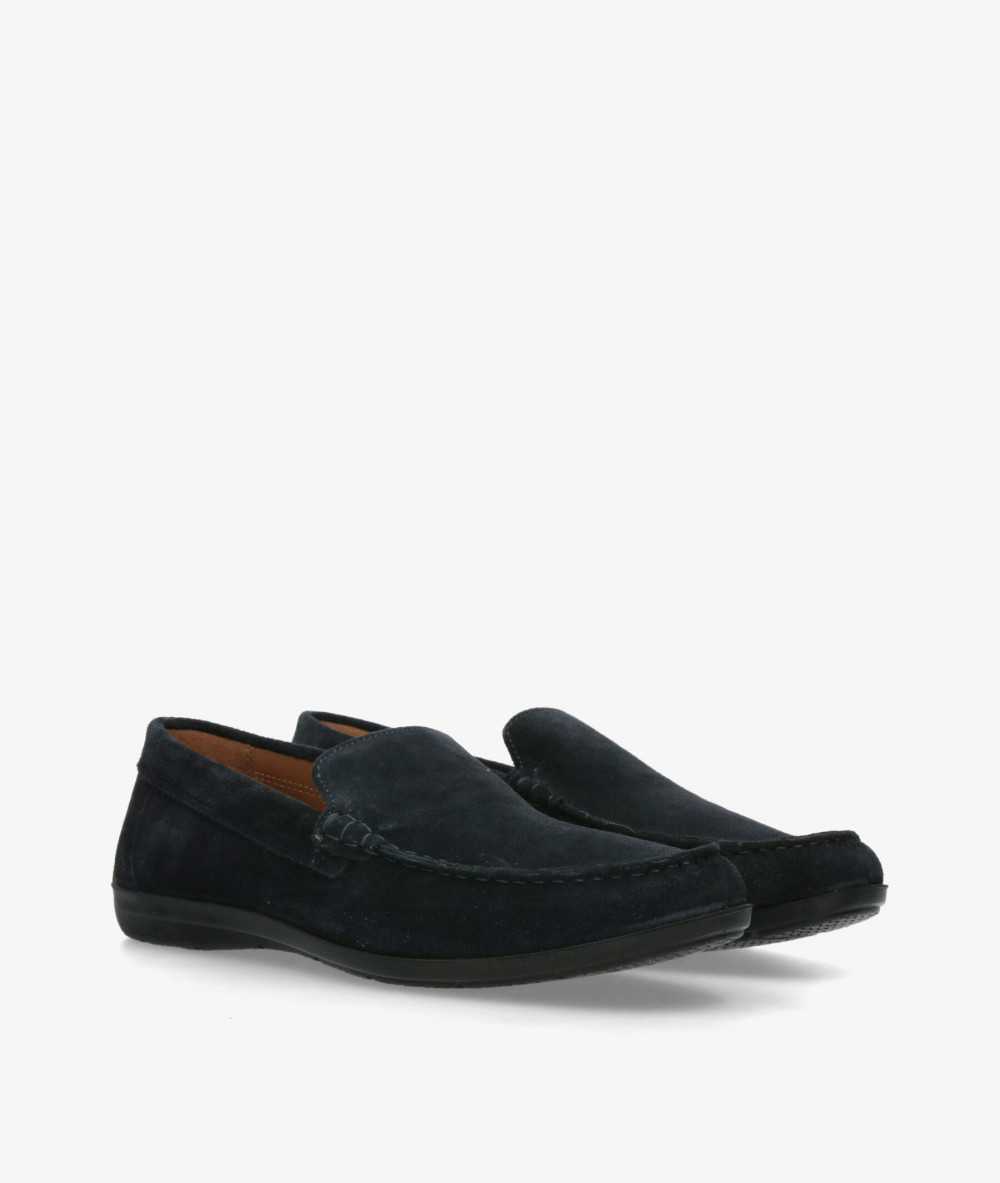 Imac Loafers 100761 in blue split suede