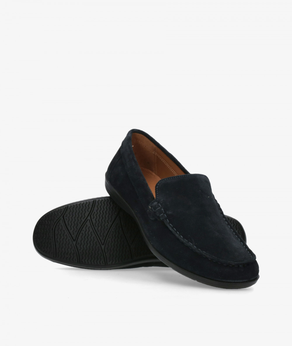 Imac Loafers 100761 in blue split suede