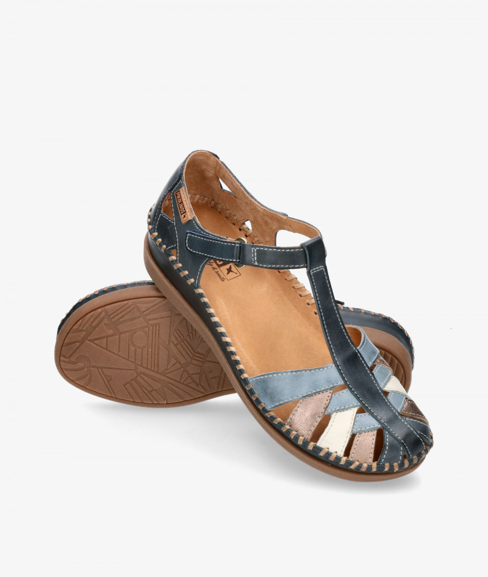 Pikolinos everyday low heels shoes W8K-0705 in jeans