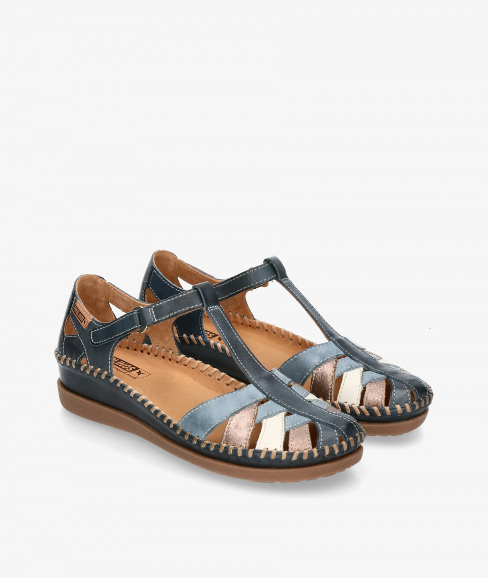 Pikolinos everyday low heels shoes W8K-0705 in jeans