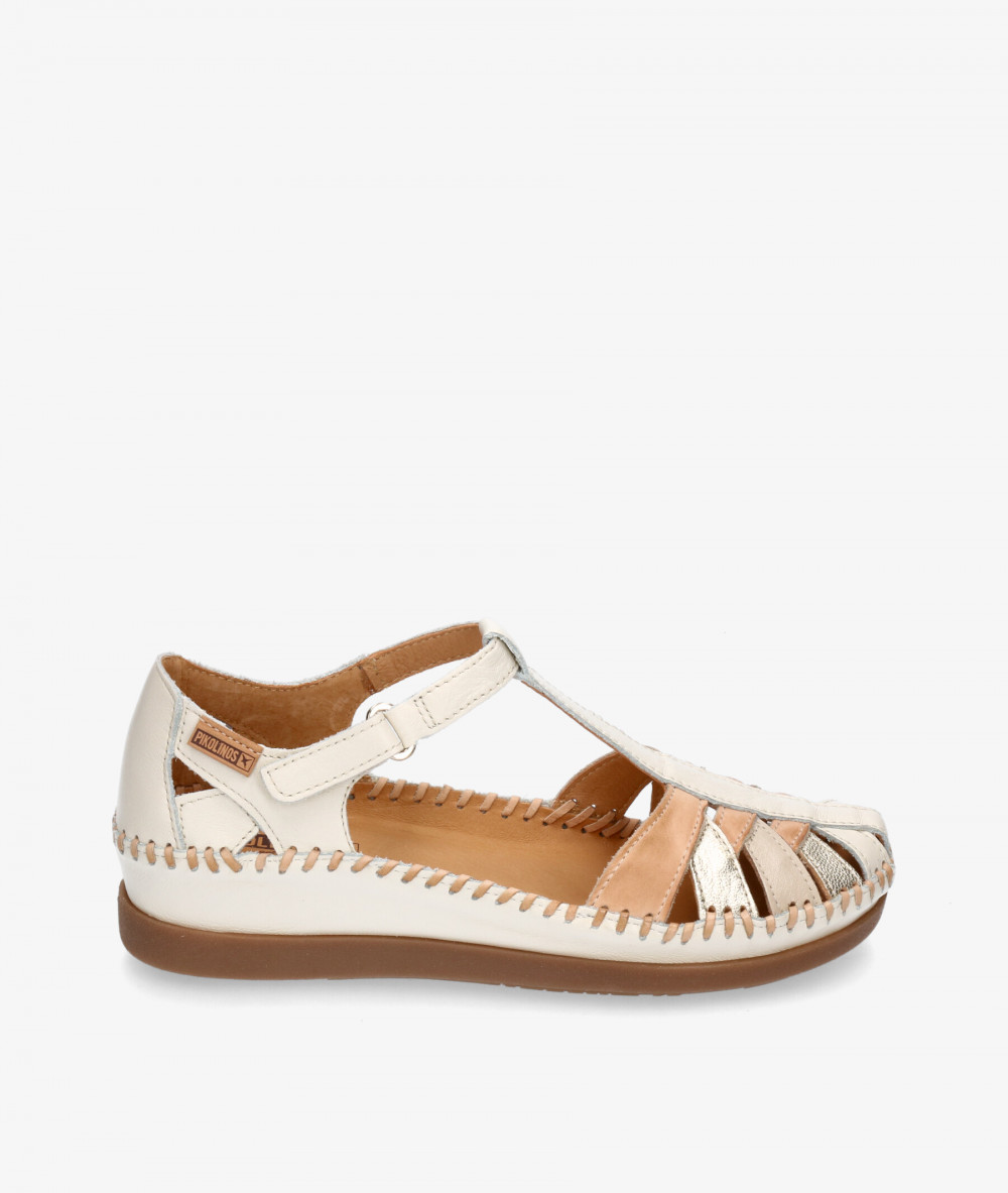 Pikolinos everyday low heels shoes W8K-0705 in off-white