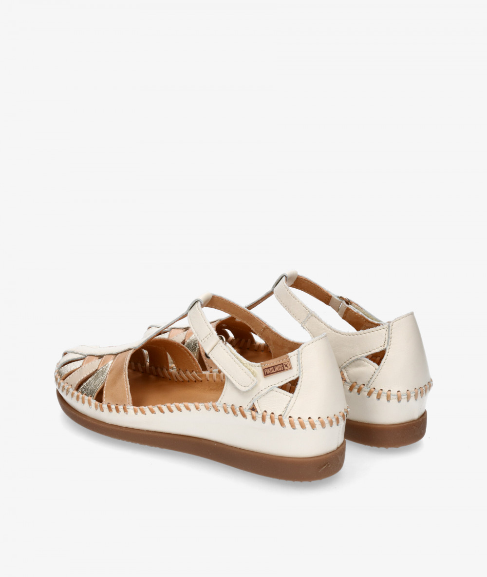 Pikolinos everyday low heels shoes W8K-0705 in off-white