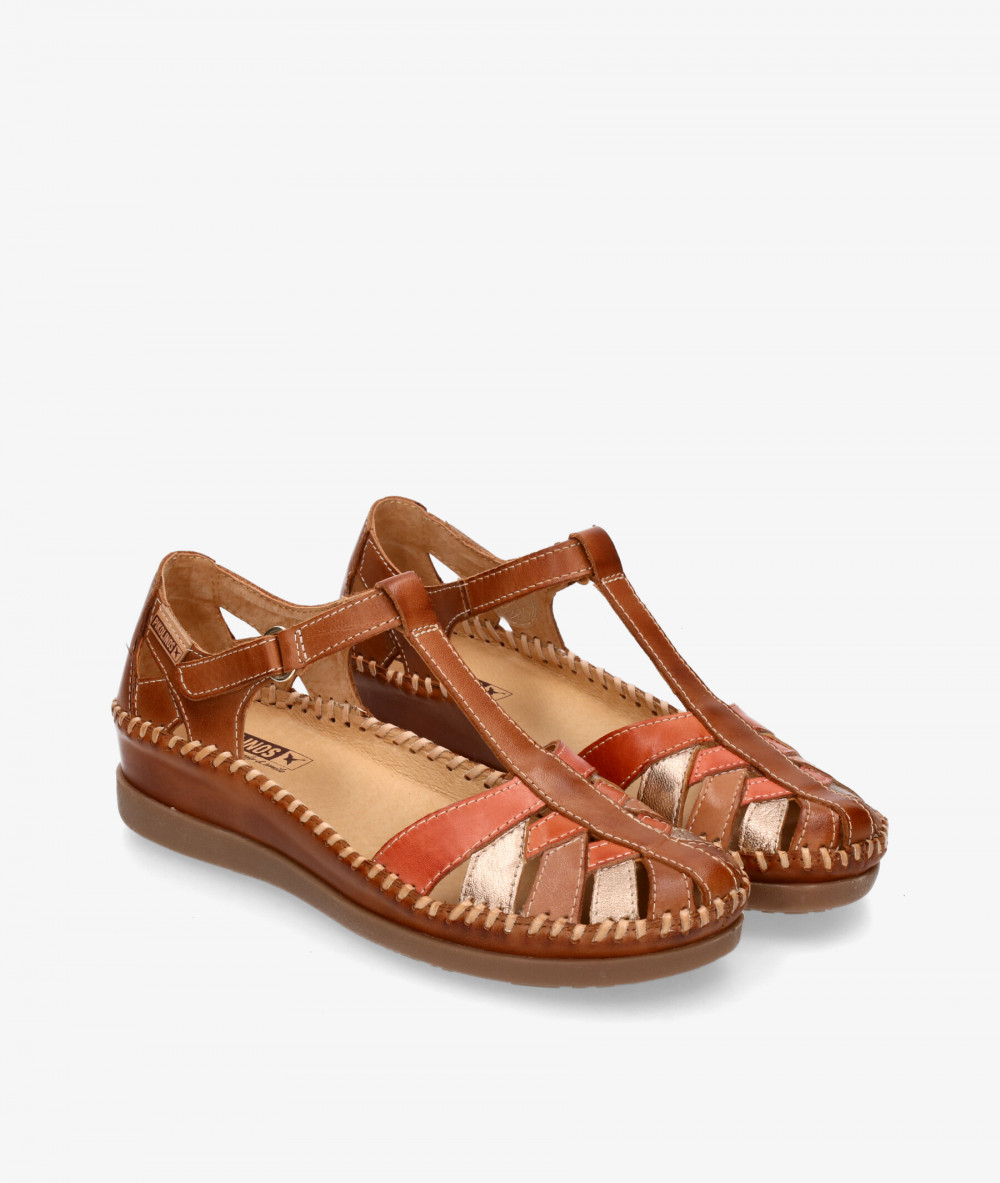 Pikolinos everyday low heels shoes W8K-0705 in leather